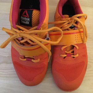 Reebok Crossfit Lifter 2.0 Shoes Women's Size US 7 - M43660 Orange/Pink Like New